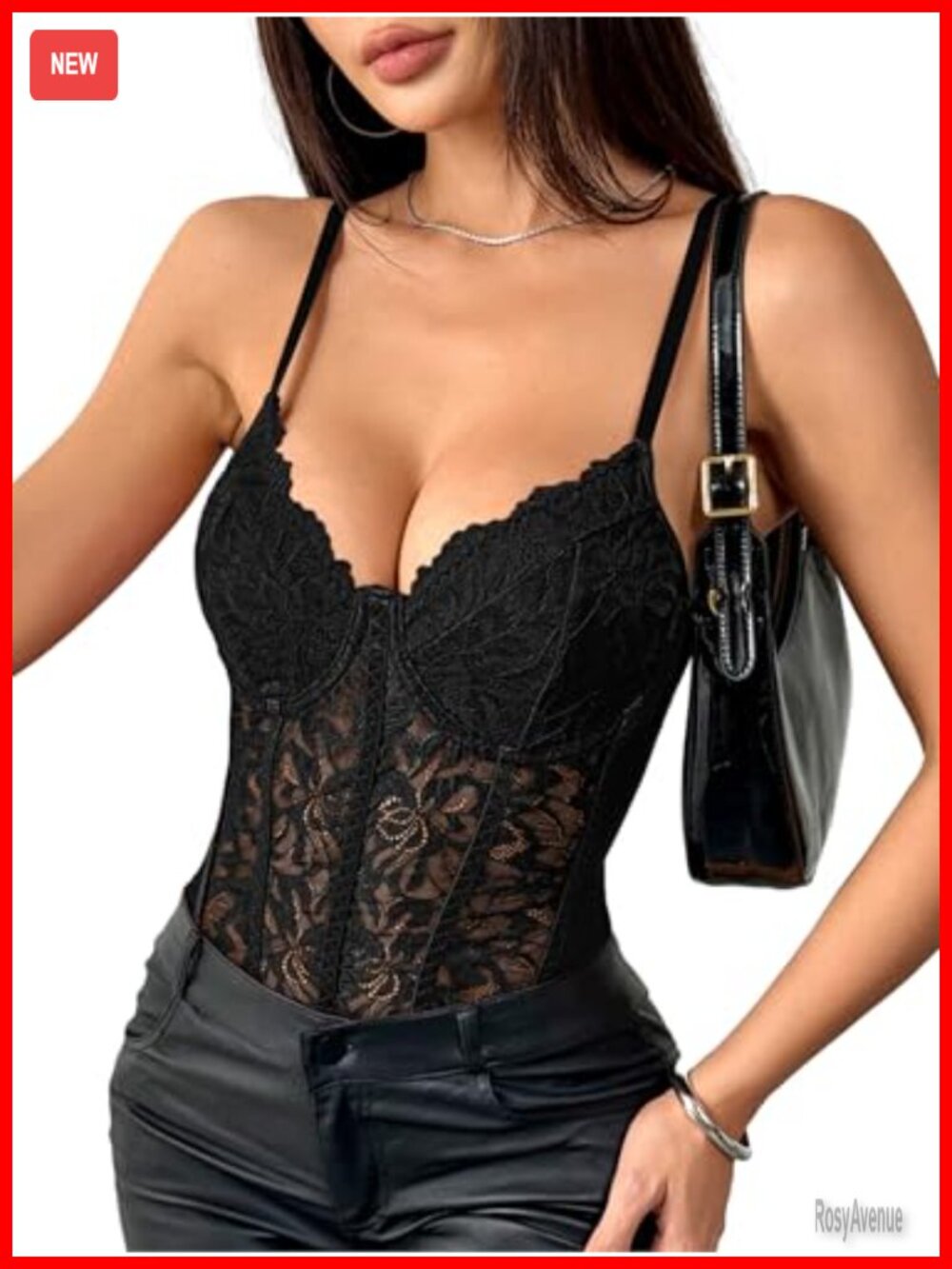 Lilosy Sexy Corset Top One Piece Bodysuit Women Going Out